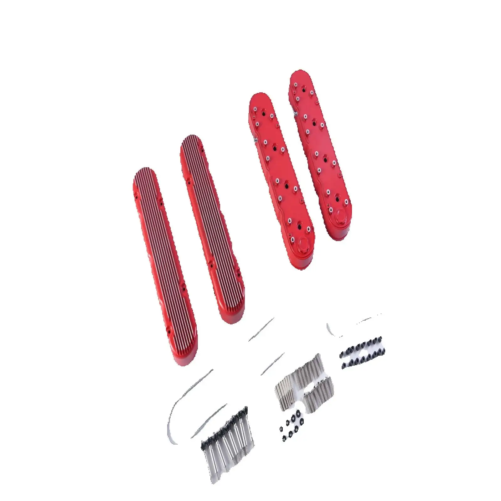 2pcs Gloss Red Valve Covers FOR Chevy LS1 LS2 LS3 LSX 12558948 12570616 Engine Dress Up