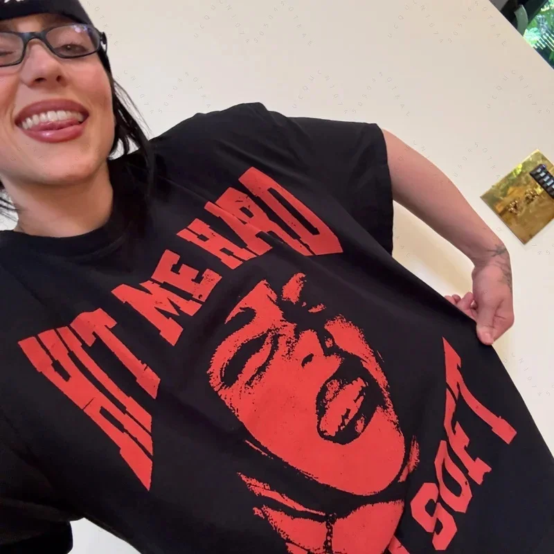 Hit Me Hard And Soft 2025 Tour T-Shirt Women's Fashion Hip Hop T-Shirt Harajuku Casual Short Sleeve Tee Fan Gift Christmas Gift
