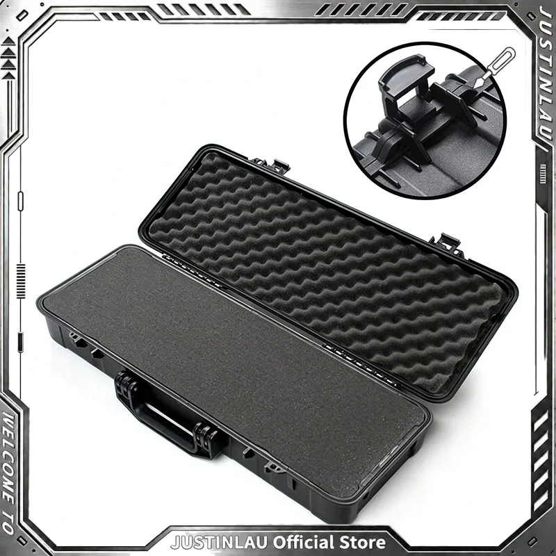 JUSTINLAU Waterproof Shockproof Hard Sealed Toolbox, Wear-Resistant Moisture Proof Sponge Storage Case For Camera & Lens