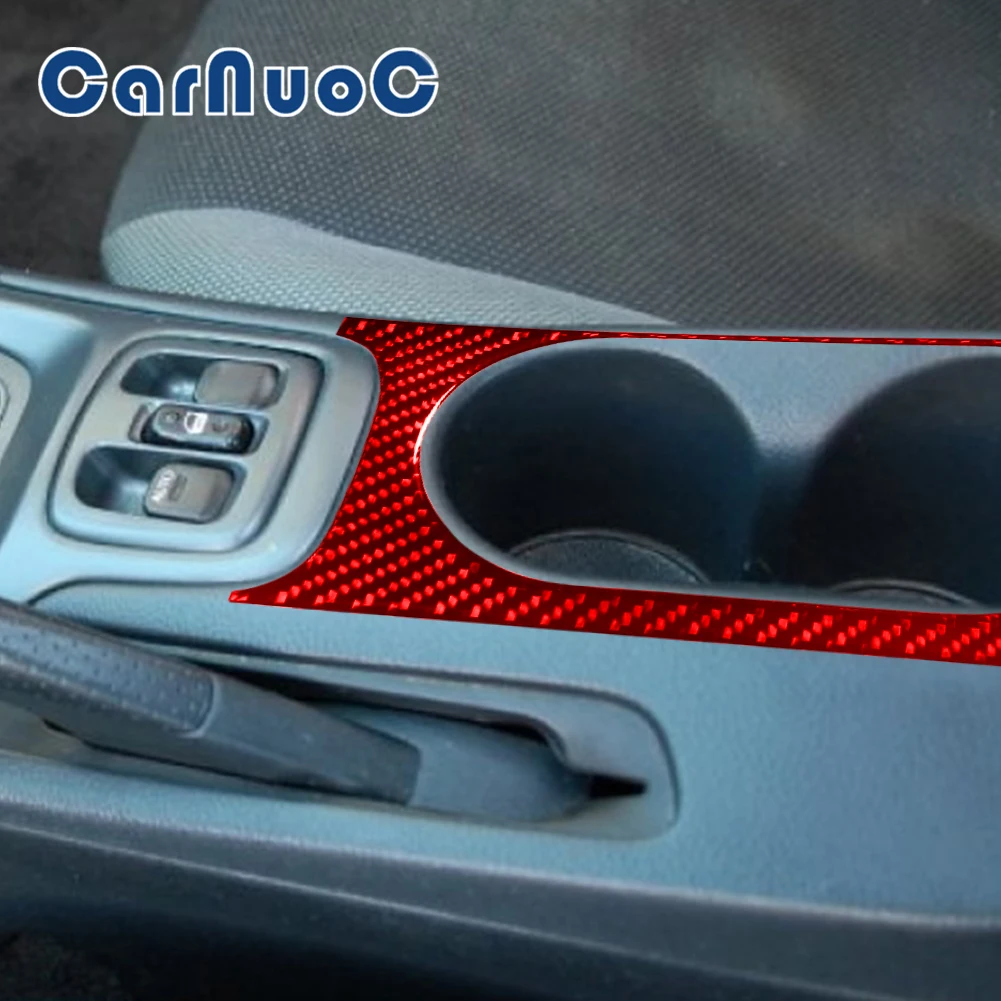 

Car Sticker Cupholder Decorative Interior Accessories Moulding Carbon Fiber For Toyota Celica 2000 2001 2002 2003 2004 2005