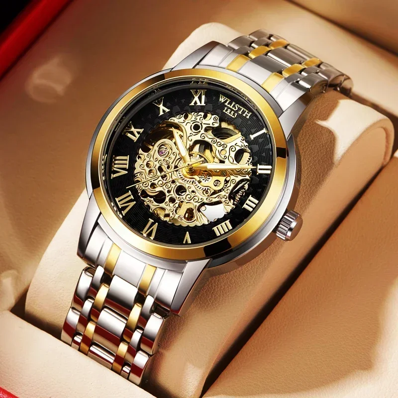 

Clean 3135 Movement Men Watch Automatic Mechanical Stainless Steel High-end Business Men's Watch Glow-in-the-dark Waterproof Hol