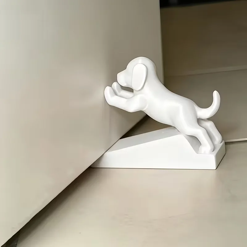 Cute household bedroom office thick anti-collision noise reduction anti-slip dog door wedge