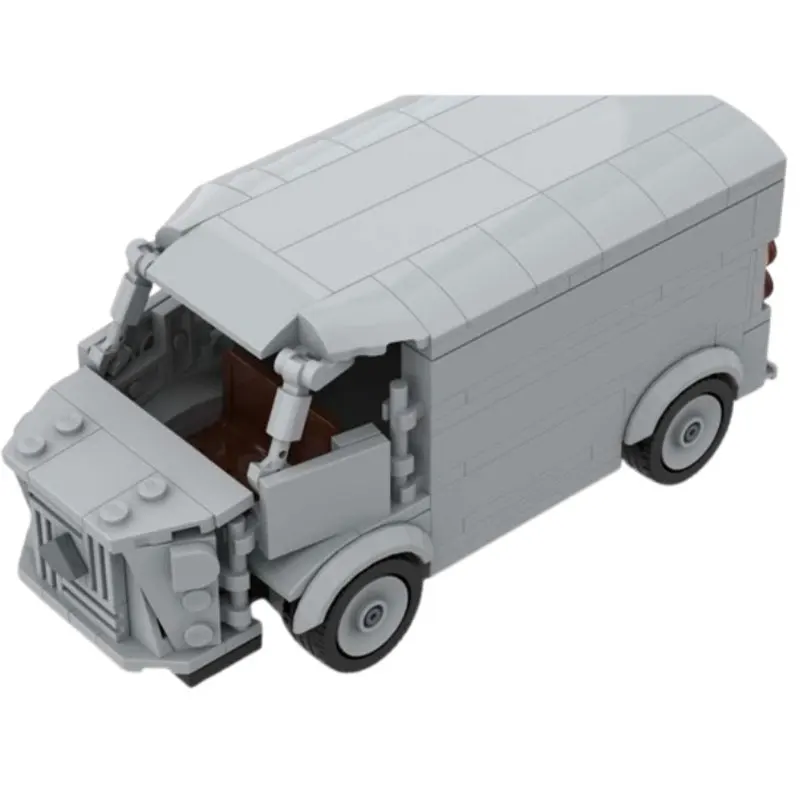 MOC- 207798   Bloco de construção citroen h van blocos modelo montar pequenas partículas tijolo brinquedo um presente aniversário educação automóvel