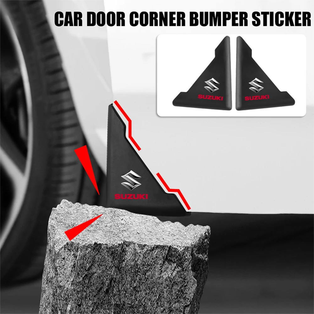 

2/4pcs Silicone Car Door Corner Scratch Protector Cover Crash Bumper For Suzuki SX4 Swift Alto Liane Grand Vitara Splash Kizashi