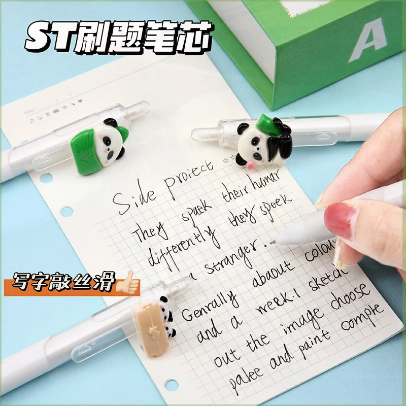 Гелевая ручка с мультяшным рисунком панды, 24 шт.