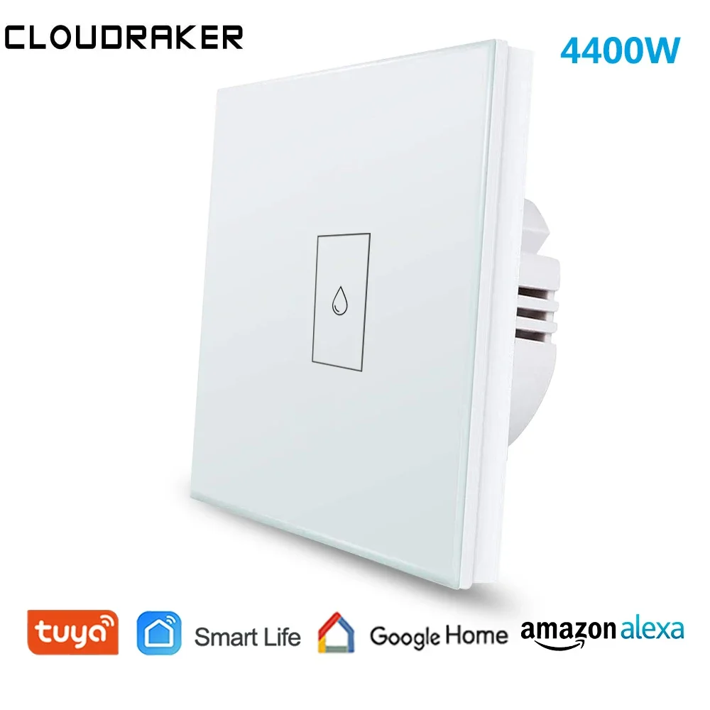 Wifi Smart Boiler Switch Water Heater Circuit Breaker Touch Panel Timer Voice Remote Control Works with Alexa Google Home