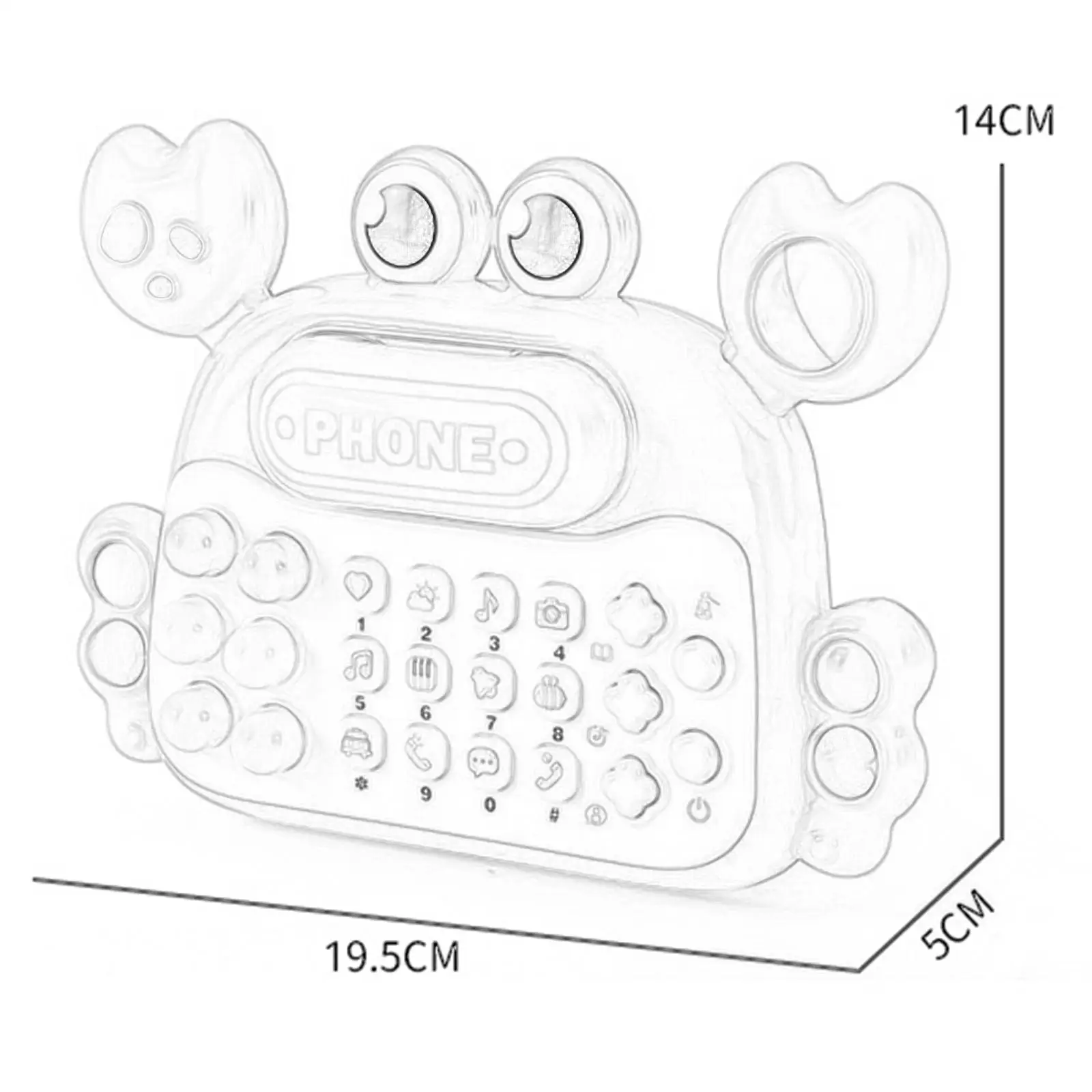 Baby Musikspiel zeug so tun, als ob Telefon kognitive Entwicklung Spielzeug Telefon Spielzeug für Kinder Mädchen Kleinkinder frühe Bildung Geschenk kreatives Geschenk