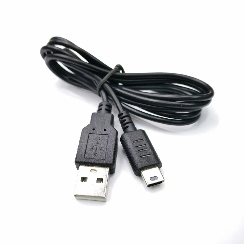 5-10pcs NDSL USB Charger Power Cable Line Charging Cord Wire for Nintendo DS Lite DSL NDSL 1.2m Black