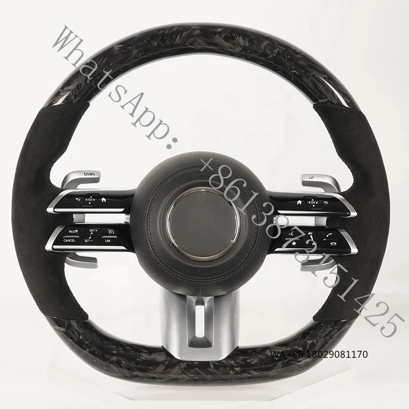 

Suitable C217 W211 W212 W221 W222 S63 C63 GLA45 C43 SLC carbon fiber steering wheel W204 W205 CLA GLA 45 class