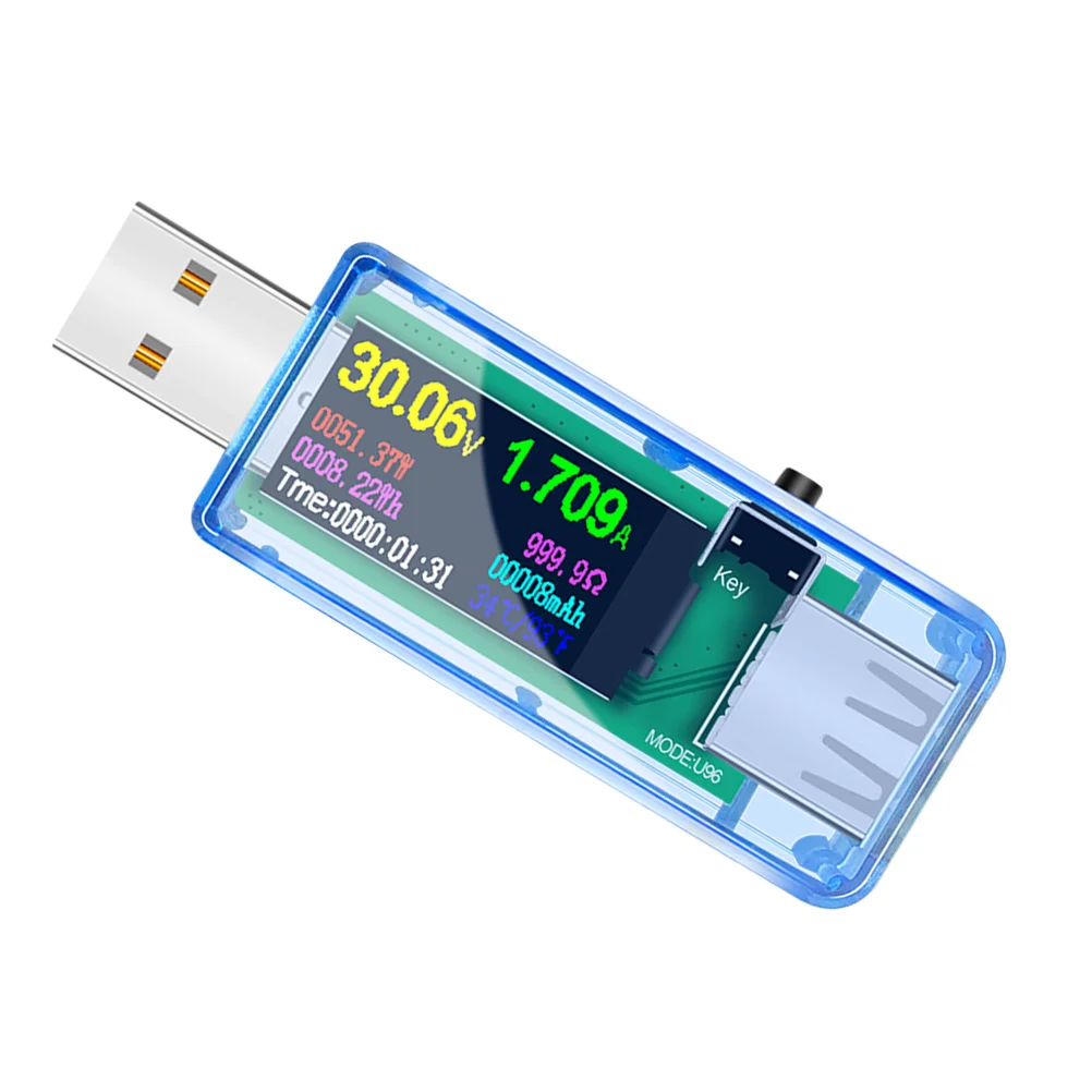

Тестер цифровой вольтметр USB C измеритель мощности напряжение ток монитор емкости ЖК-дисплей электрический тестер USB Power Bank