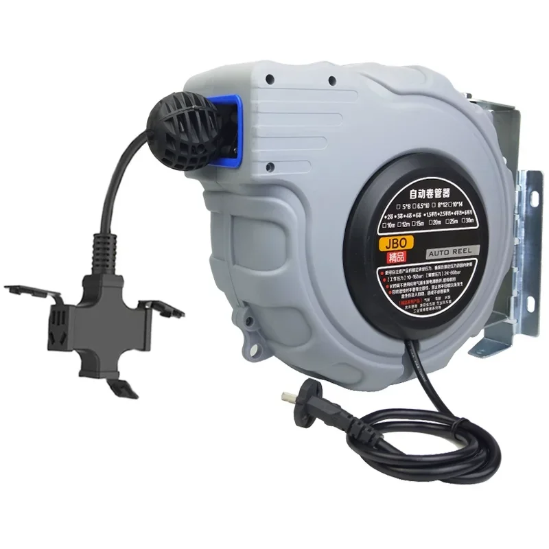 

Automatic telescopic drum reel, wire reel, waterproof socket, take-up, auto repair reel 20 meters