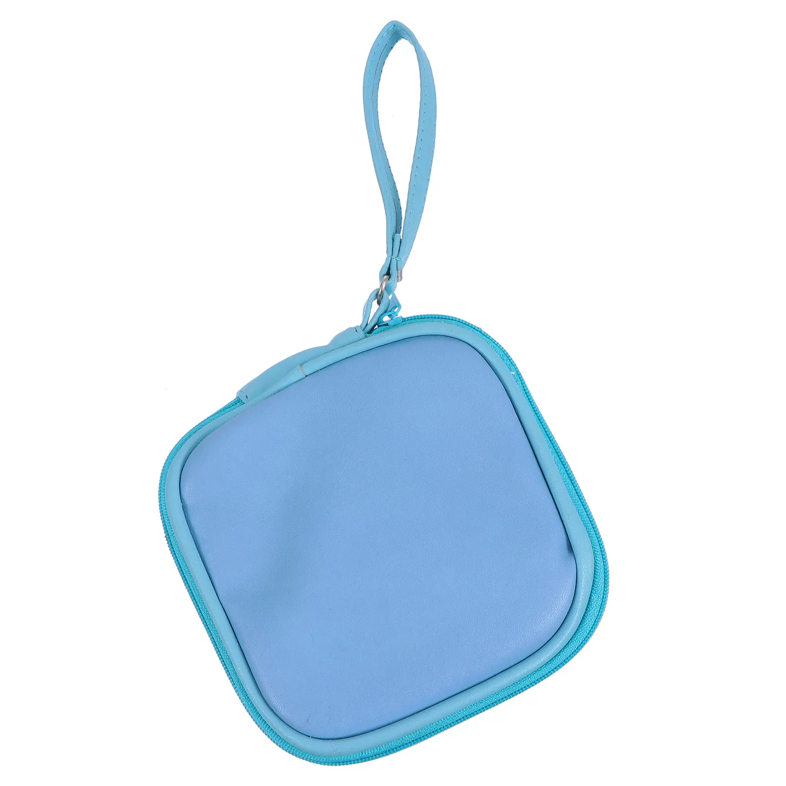 

Portable Earphone Storage Bag Shockproof Pressure Proof PU Material Case Data Cable Safe Sturdy Smooth Zipper Easy Open