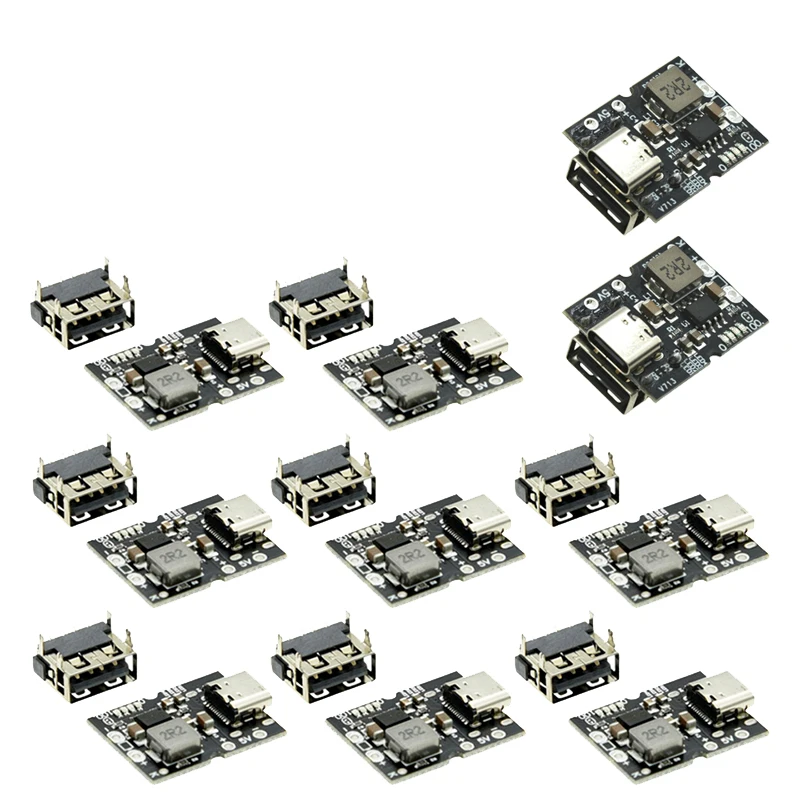 Charge Discharge Integrated Module High Precision 5V 2A Type-C Input Supply 4.2V/4.35V Lithium Battery with USB-A Female Socke