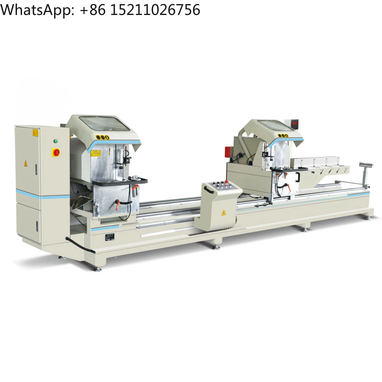 Double head aluminum and UPVC cutting saw window and door making machine and glass machinery