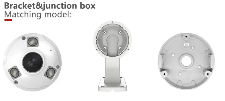 5mp 360 Degree Panorama Two-way Audio Fisheye IP Camera IP IP66 POE Security Surveillance System