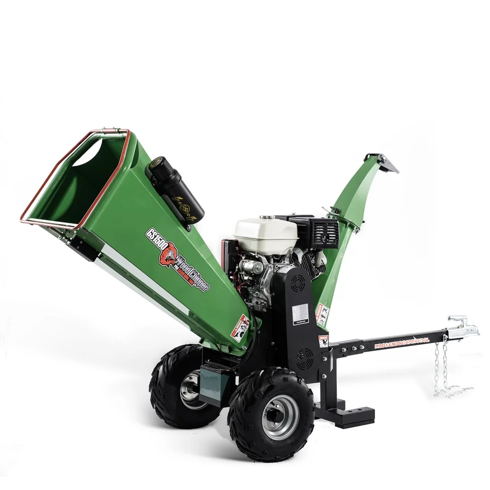 Superfast self feeding 15  petrol powered wood chipper shredder/wood chipper/ATV wood chipper