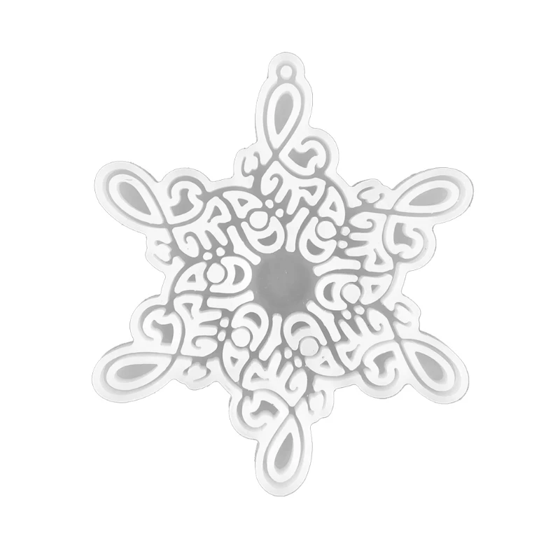 

Christmas Epoxy Mold Diy Christmas Tree Pendant Snowflake Keychain Decoration Car Pendant Silicone Mold for Party Decor