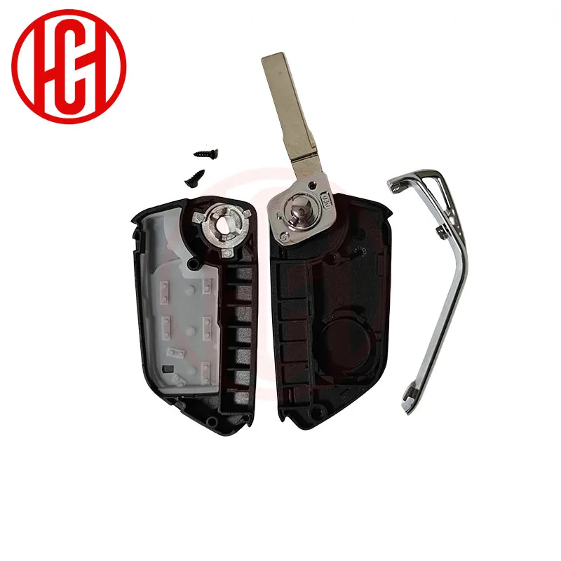 Guscio chiave telecomando auto modificato 202AD per VW Volkswagen Passat Golf Mk6 Polo Caddy Tiguan Beetle Skoda Octavia Seat