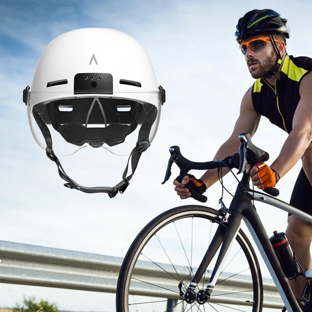 Bicycle Motorcycle Helmets Built in Camera with LED Lights Record Moped Helmet Electric Scooter For Men Women Bicycle Helmets AliExpress