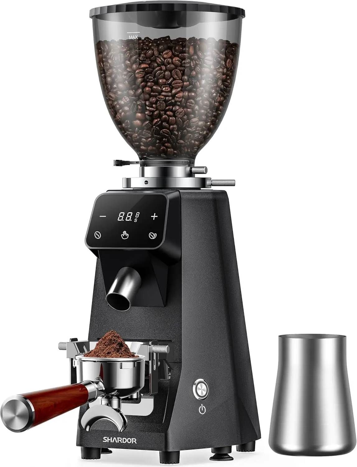

64mm Burr Coffee Grinder, Electric Espresso Coffee Grinders for Home Use with Commercial-Grade Precision, 100 Grind Sett