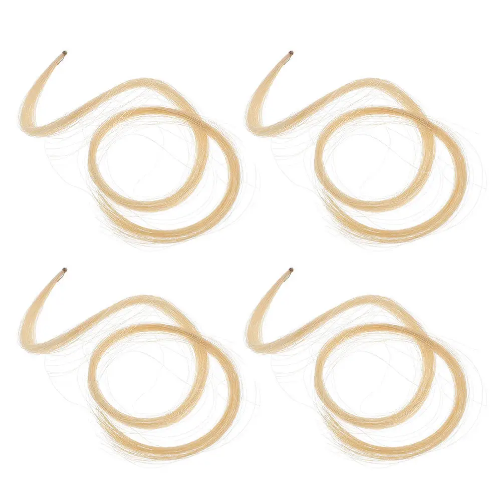 

4Pcs Violin Bow Hair Natural Horsehair 74Cm Replacement Violin Viola Cello Bow Accessories Musical Instrument Supplies Beginner
