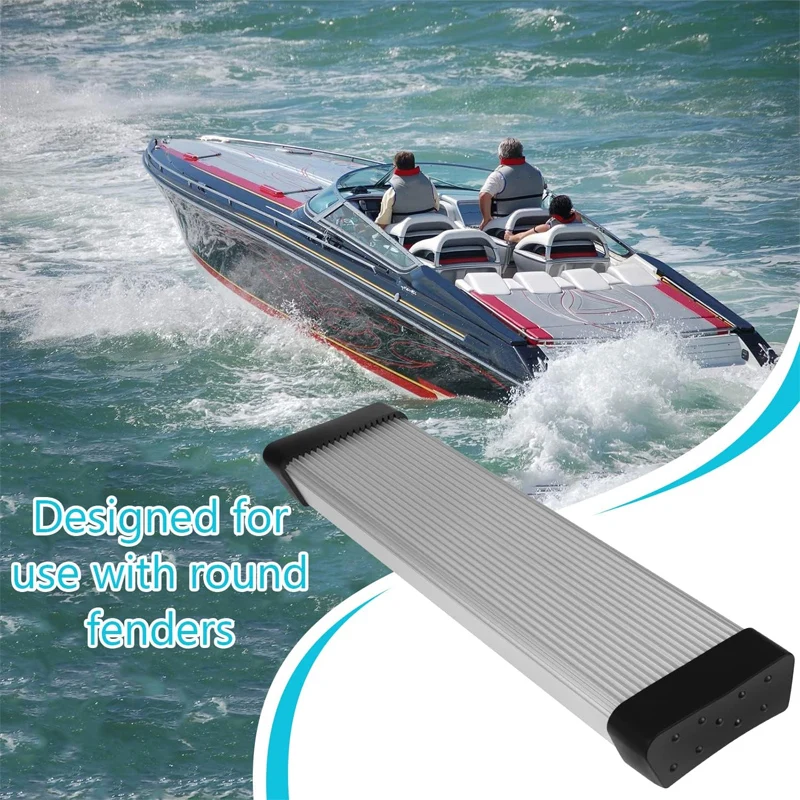 Upgraded 2PCS Aluminum Fender Mounts fit for Boat Trailer Round & Step Pad Bolt On Brackets