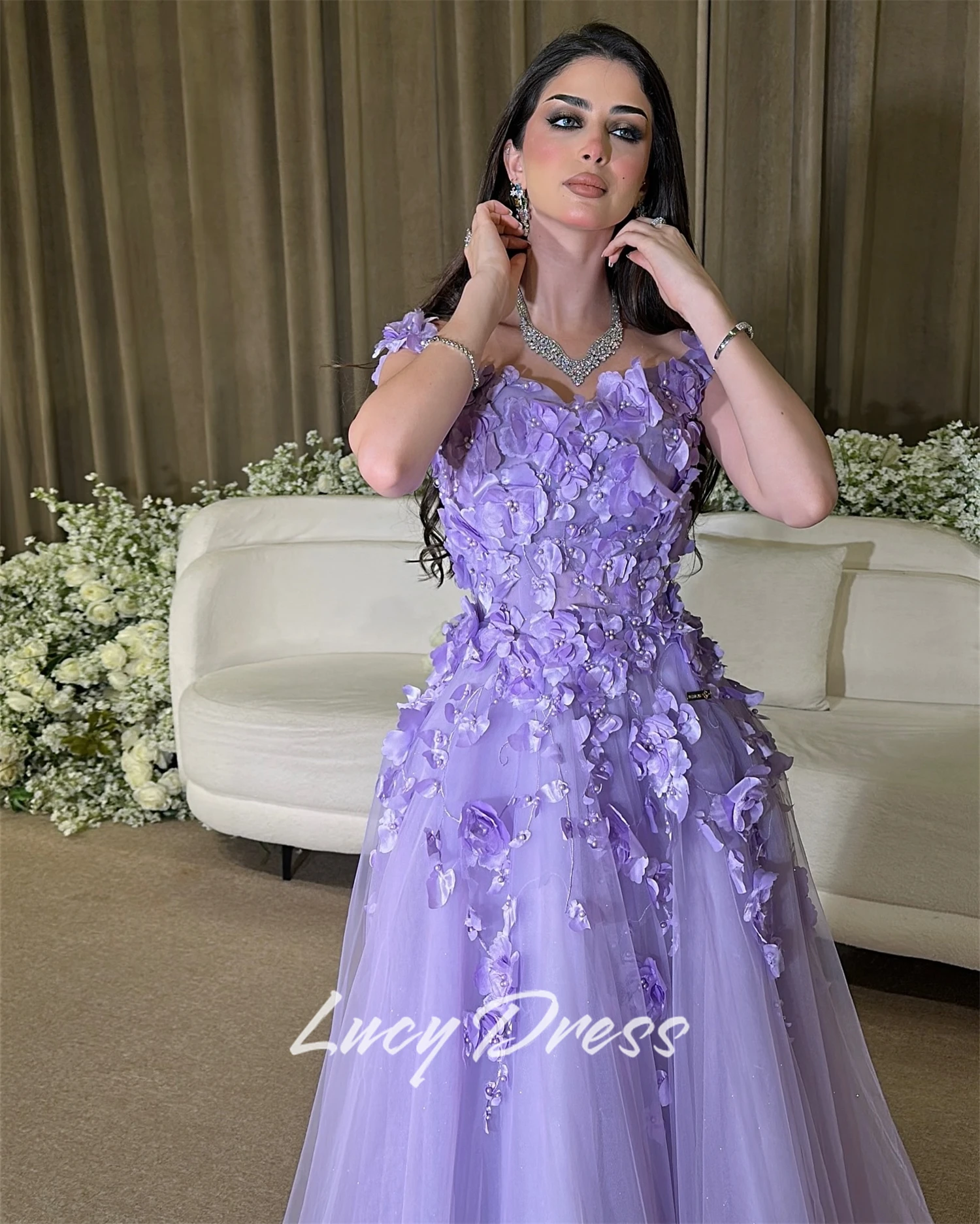 Lucy Abito da ballo personalizzato Abiti da sera da donna per occasioni speciali Happy Sharon Dress 2025 Abiti da festa di nozze Promdress