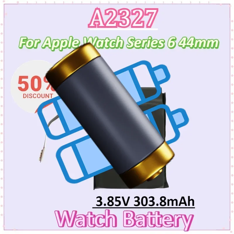 

A2327 3.85V 303.8mAh Replacement Watch Battery for Apple Watch Series 6 44mm High Quality Watch Battery
