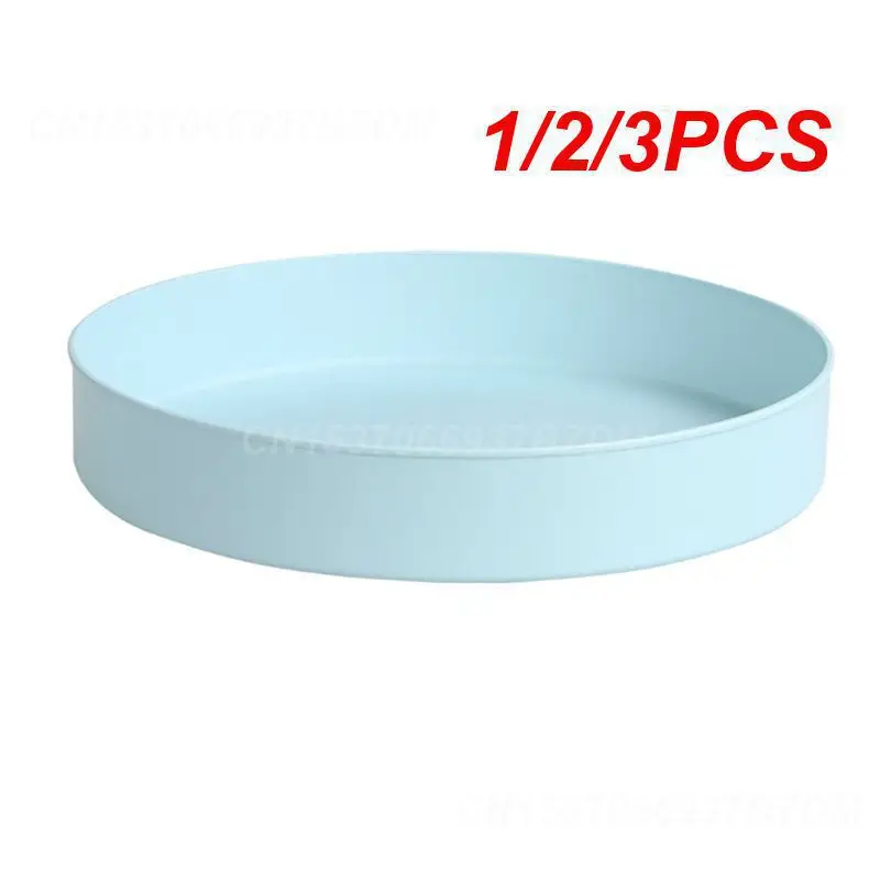 

1/2/3PCS Round Storage Tray Save Space Rotatable Storage Tray Abs 3 Colors Non-slip Storage Tray Home Storage