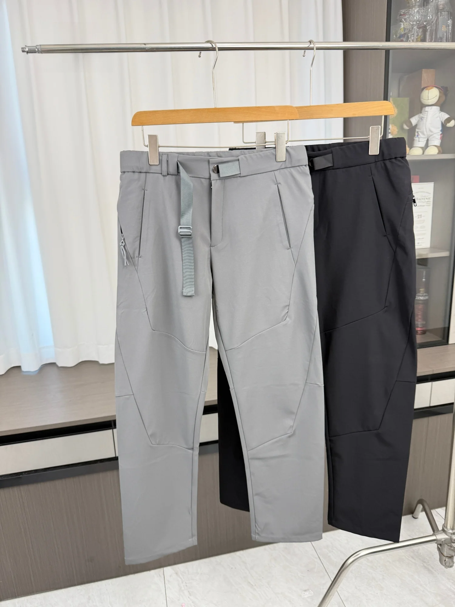 Outdoor Men's Soft  Loose Leggings Autumn Season Elastic Waist Buckle Casual Pants Mountain Series Functional Wide Leg P...