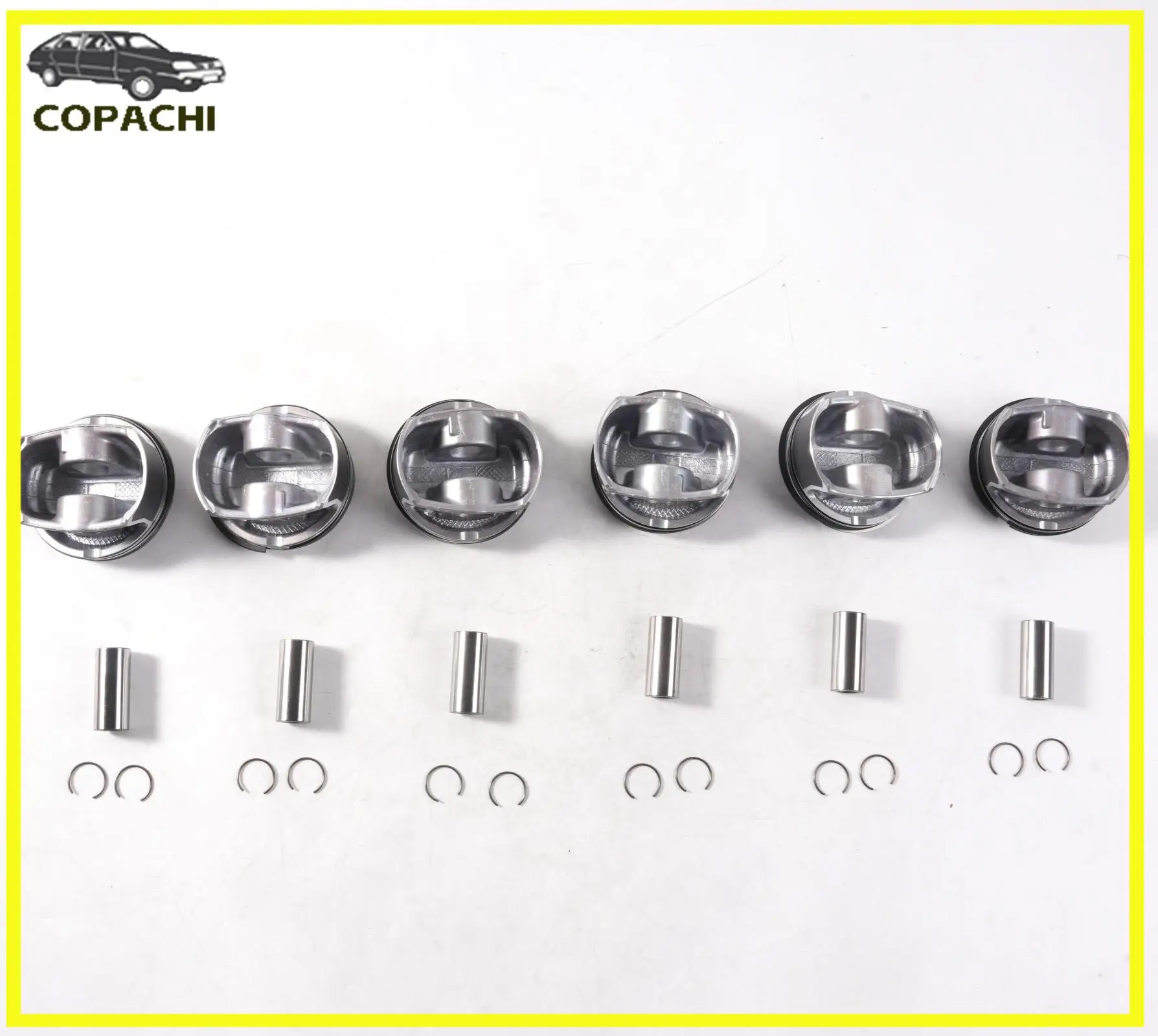 6pcs M272.988 Engine Piston&Rings Set A2720303117 A2720302817 For Mercedes-Benz 2004-2010 CLS 350 Car Accessories Replacement