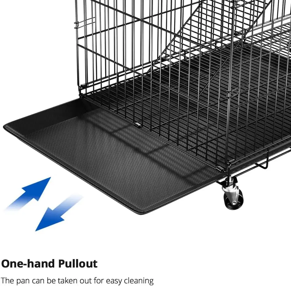 Großer Katzenkäfig-Laufstall mit 6 Etagen, 72 Zoll Innen-/Außengehäuse mit 3 Türen, Hängematte, geeignet für Katzen, Kätzchen usw