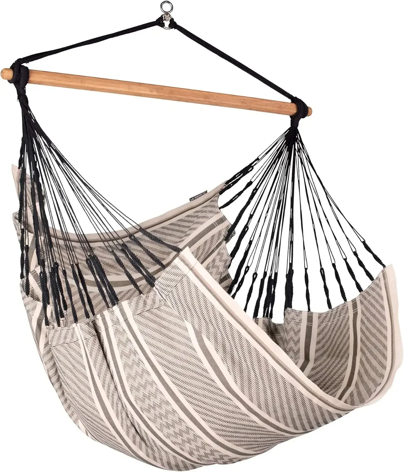 (xmsj）Large Comfort Habana Cotton Hammock Chair & CasaMount - Hanging Chair w/Suspension Kit for Walls Ceilings & Square BeamsXM