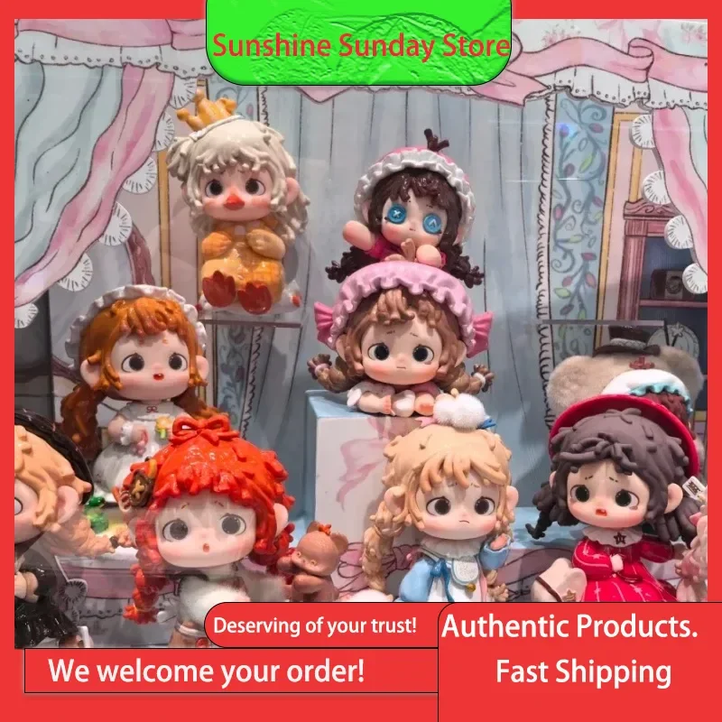 

Подлинная кукла Heyone Fufu Miaomiaowu, слепая коробка 4-го поколения, вязаная фигурка девушки, подарок и украшение для девочек, подарки на день рождения