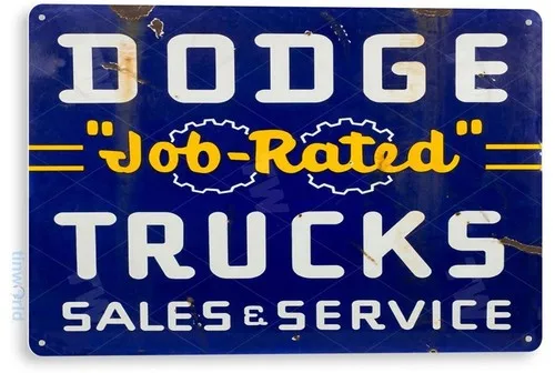 TIN SIGN Job Rated Trucks Oil Gas Parts Service Auto Shop Garage A328 --Tin Sign