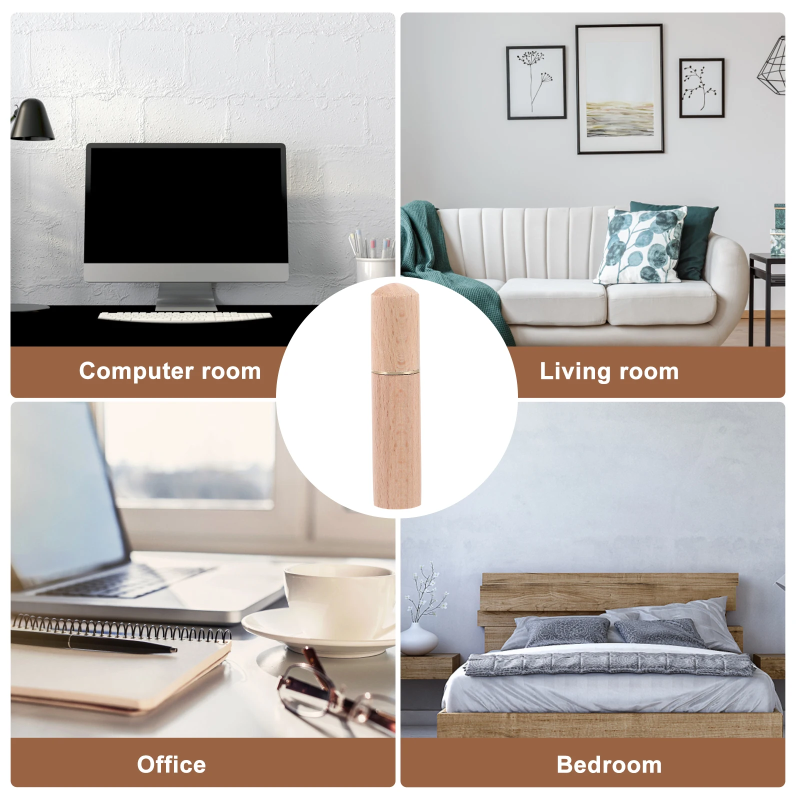 

2Pcs Wooden Toothpick Canister Rustic Modern Decor Dining Room Kitchen Storage Container for Toothpicks Small Items