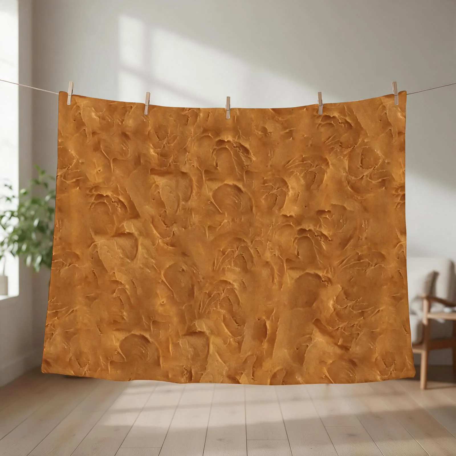 Seamless Peanut Butter Spread Pattern Throw Blanket Beach cosplay anime Soft Beds Quilt Blankets