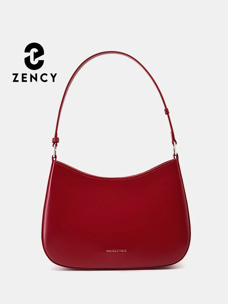 Zency New French Style High Quality Designer Women\'s Handbag Purse Fashion Leather Classic Black White Underarm Bag Sac Clutch