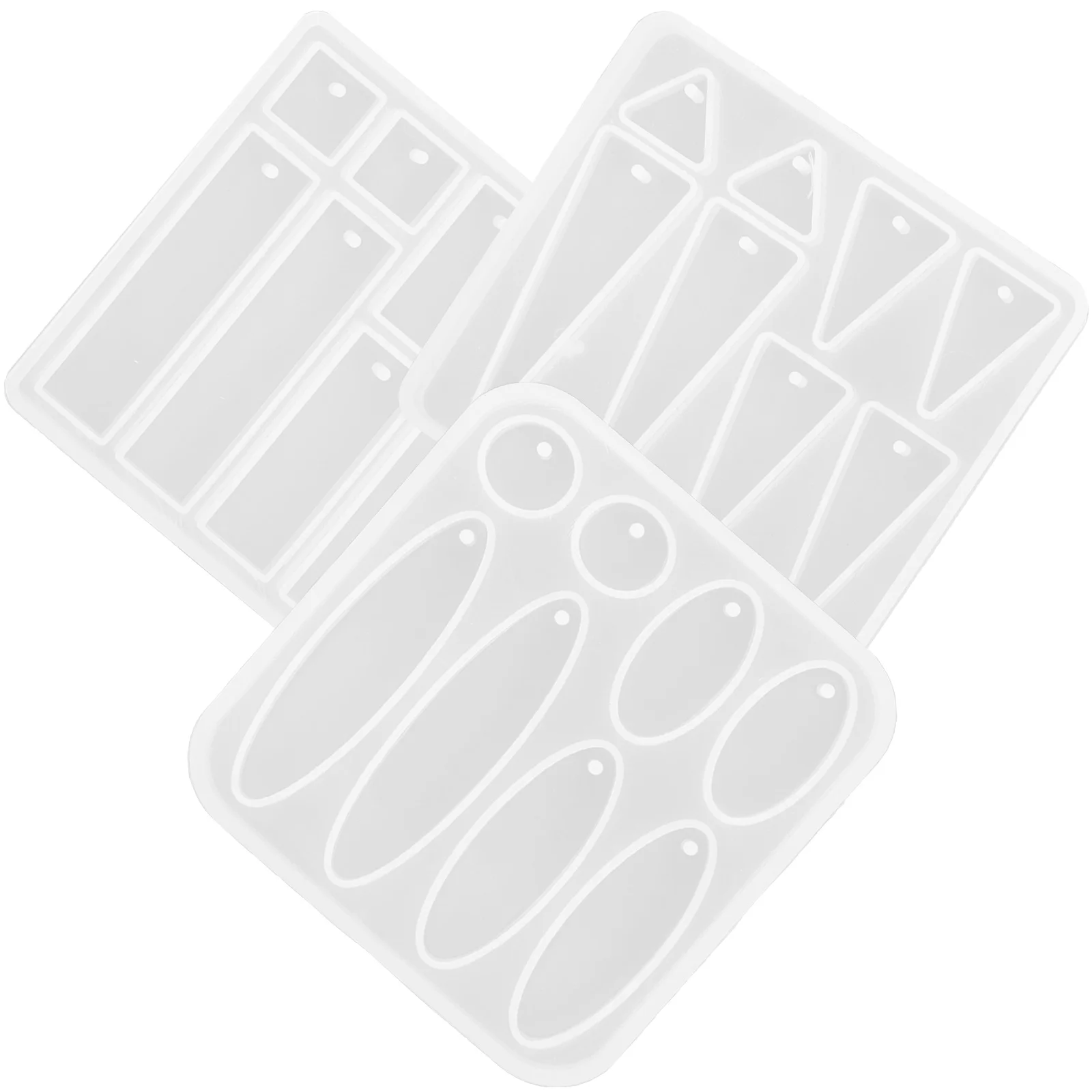 

3 шт., форма для сережек, прочная силиконовая гибкая многоразовая форма для изготовления ювелирных изделий, сделай сам, хрустальный кулон, формы для литья, форма для подвески