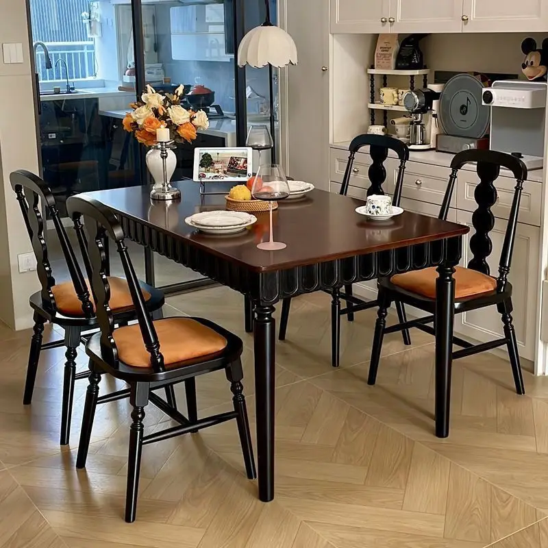 

Minimalist Brown Dining Table Luxury Design Modern Kitchen Dining Table Restaurant Nordic Tavolo Da Pranzo Home Furniture