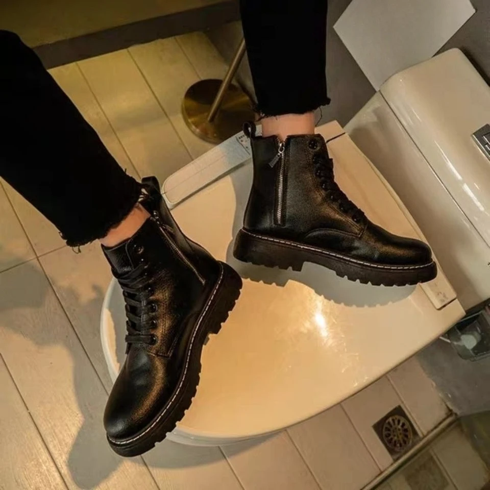 Men Casual High Top Boots Fashion British Style Lace Up Ankle Boot Spring Autumn Versatile Shoes