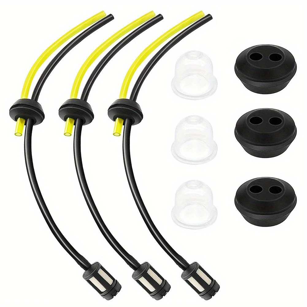 9/14pcs Petrol Filter Kit Rubber Grommet Seals Fuel Hose Set For Brush Cutter Lawn Mower Garden Machines Accessory