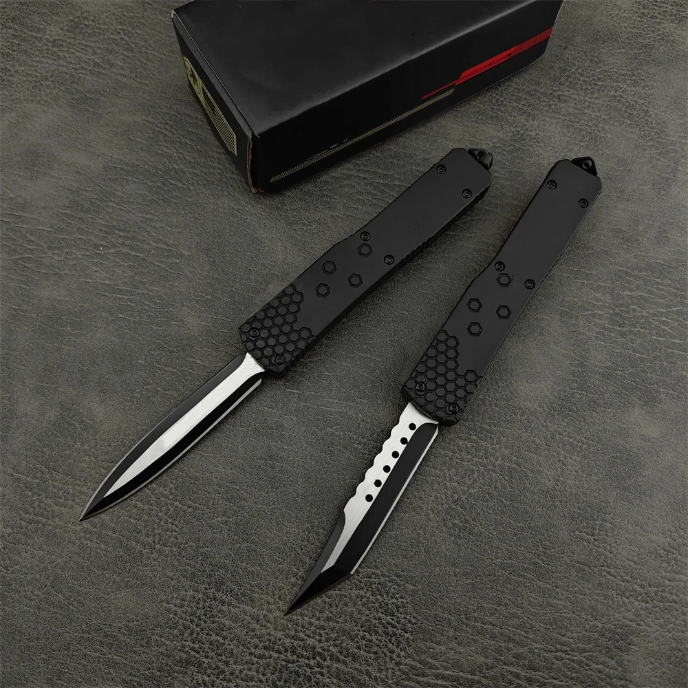 

AU.TO Assisted Knife Tactical Survival Rescue Safety Cutting 440c Blade Zinc Alloy Handle Pocket Camping Hunting Knives EDC Tool