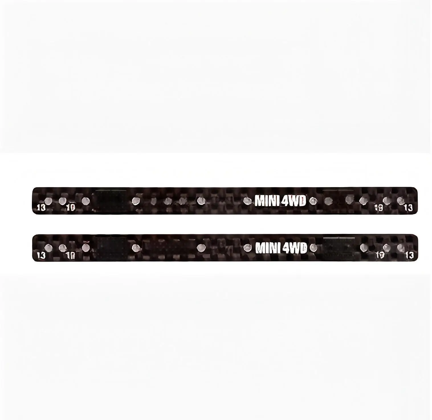 DIY 4WD Car Parts 1.5mm Carbon Fiber Extended Engraved Ice Cream Bar/Baton for Tamiya 15497 Model