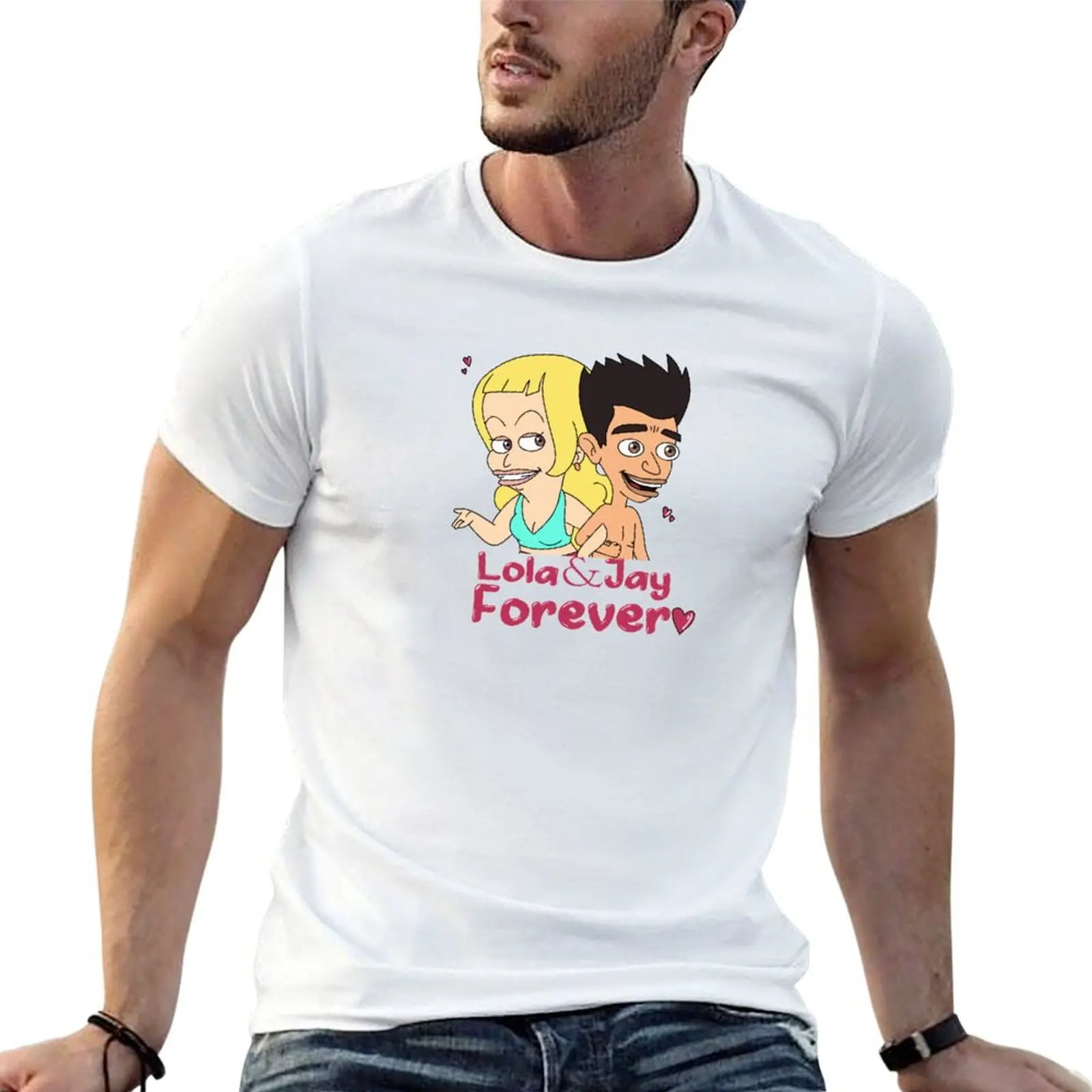 

Big Mouth Lola and Jay Valentine’s Day Edition T-Shirt man t shirts cotton man t shirt luxury t shirts for man slim fit T-shirt