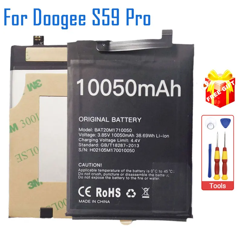 

New Original DOOGEE S59 S59 PRO Battery Inner Cell Phone Battery Repair Replacement Accessories For DOOGEE S59 Pro Smart Phone