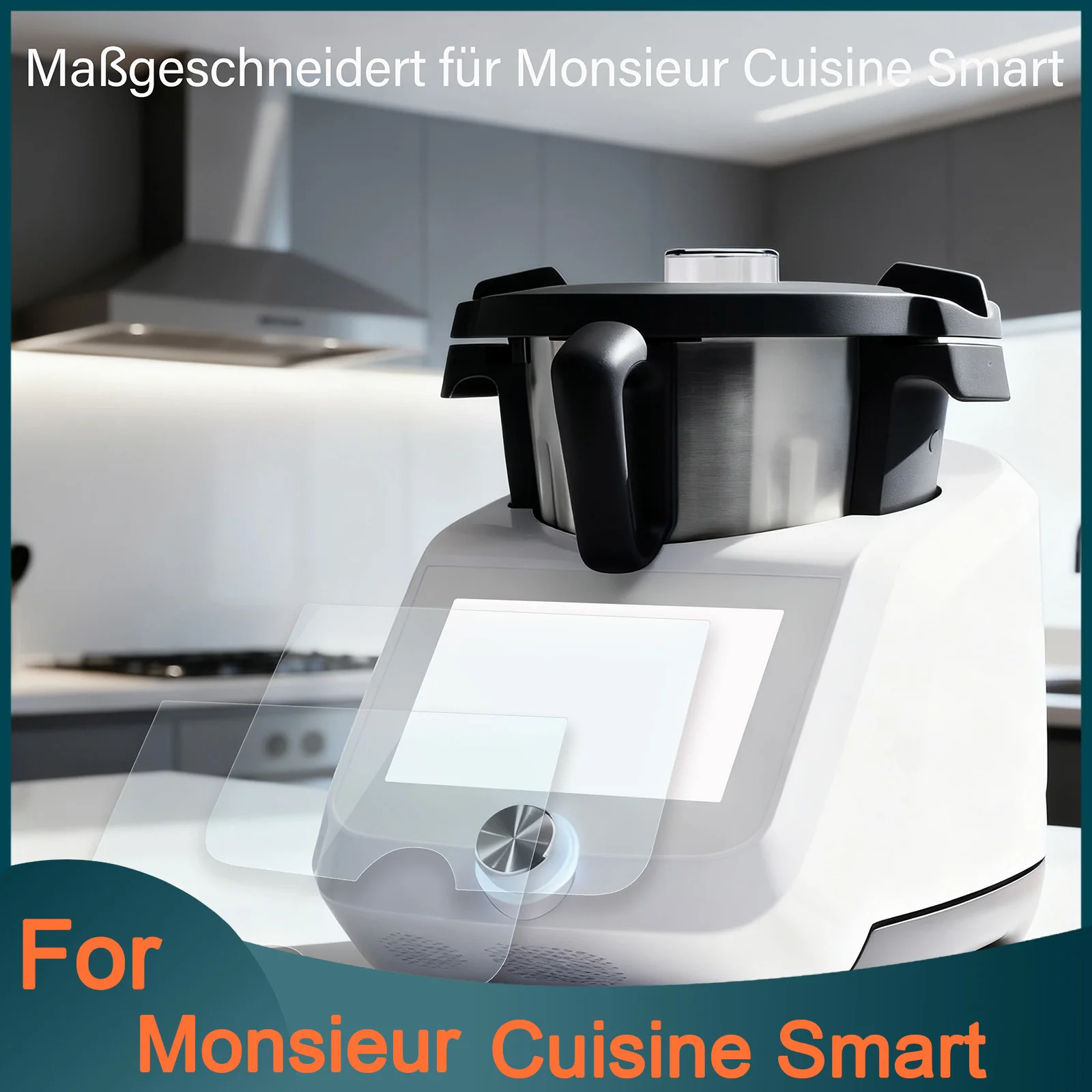Tempered Glass Screen Protector for Monsieur Cuisine Smart, High-Alumina Anti-Shatter HD Film, Easy to Install