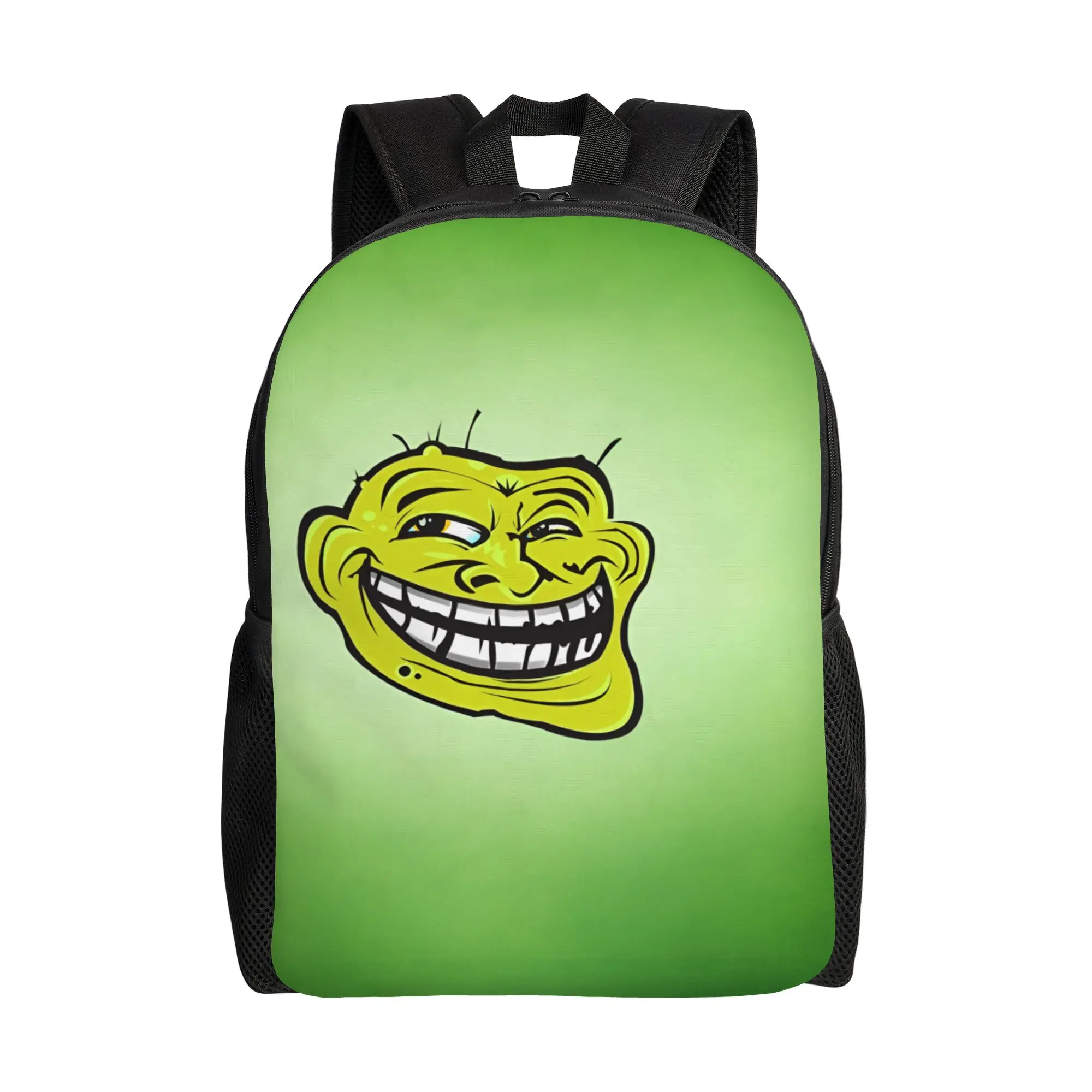 Trollface Funny Backpacks Men Women Basic Bookbag for College School Manga Bags