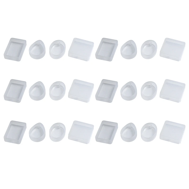 

90 Pack Silicone Resin Pendant Mould Jewellery Molds With Hanging Hole For DIY Jewelry Craft Making 5 Shapes