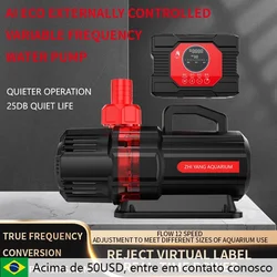 110V 220V silent frequency conversion fish tank pump aquarium submersible filter water pump external controller fountain pump